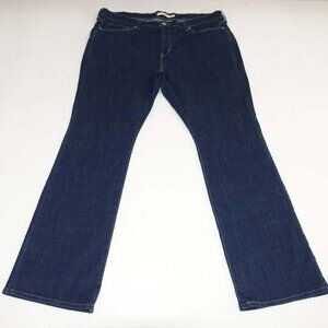 Levi's Women's Classic Boot Cut Jeans Size 18W Dark Blue Mid Rise 31" Inseam
